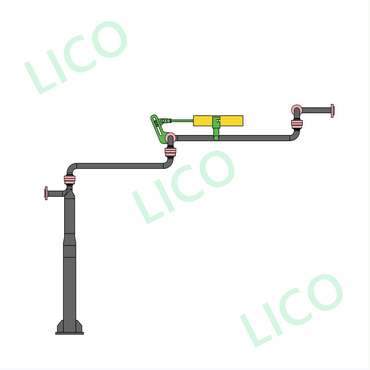 High Quality Lpg Bottom Loading Arm With PTFE